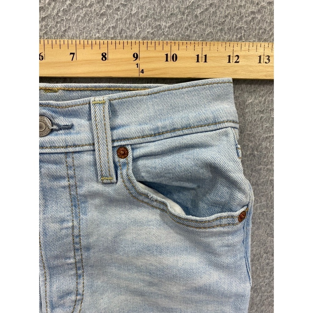 Levis Ribcage Boot Jeans Womens 26 (24x32) Mid Rise Stretch‎ Button Fly Denim - Picture 2 of 11